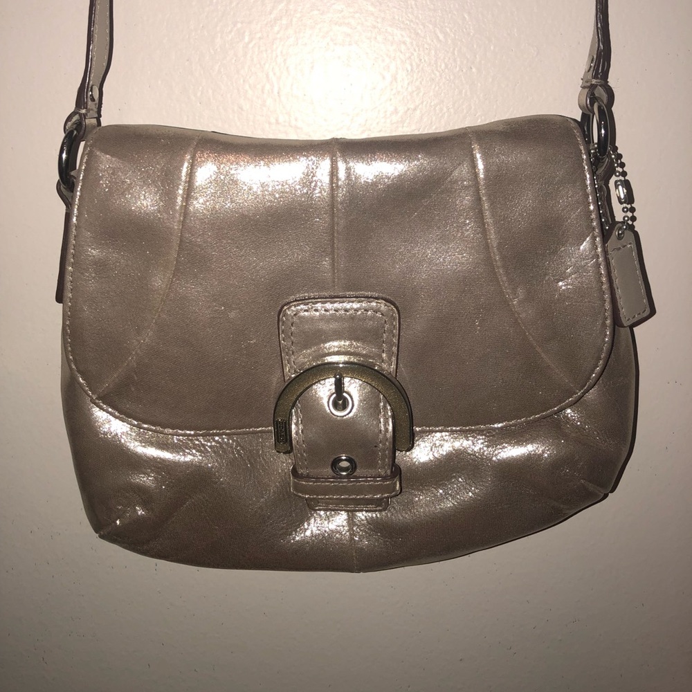 Coach Gold Metallic Crossbody